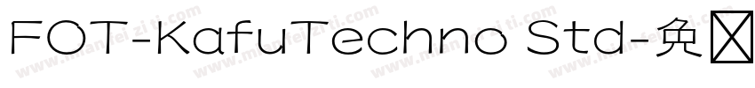 FOT-KafuTechno Std字体转换